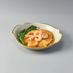 เส้นใหญ่ราดหน้ากุ้ง (L)