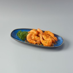 กุ้งแชบ๊วยคลุกไข่เค็ม