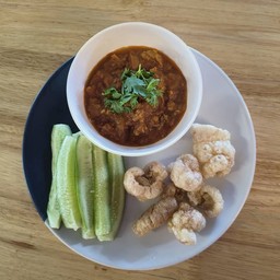 เซตน้ำพริกอ่อง+แคบหมู