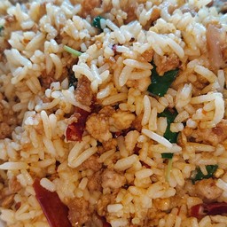 ข้าวผัดกะเพราหมูสับคลุก