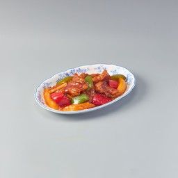 ผัดเปรี้ยวหวานหมูและสับปะรด