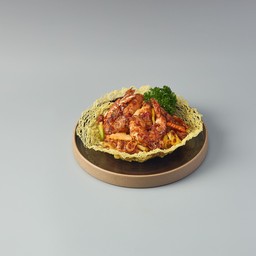 กุ้งแชบ๊วยผัดซอส XO