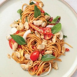 สปาเก็ตตี้หอยลายผัดพริกเผา