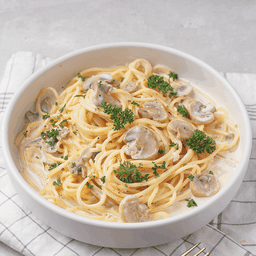 สปาเก็ตตี้เห็ดครีมทรัฟเฟิลออยล์