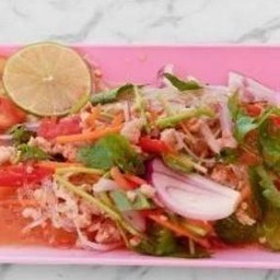 ยำวุ้นเส้นหมูสับ