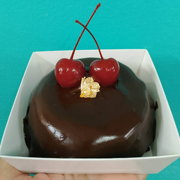 เค้กช้อคหน้านิ่มชิ้นกลม