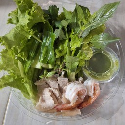 เมี่ยงหมูสไลด์+กุ้ง