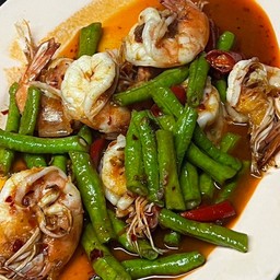 กุ้งผัดพริกเผา