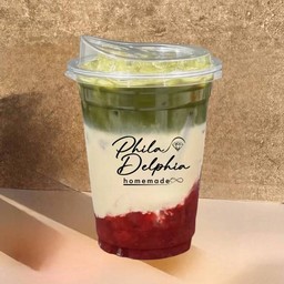 Strawberry Matcha fresh milk