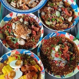 ตำระเบิดกุ้งสด