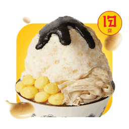 B3-บิงซูน้ำเต้าหู้ฟองเต้าหู้ซอสงาดำ (เจ)