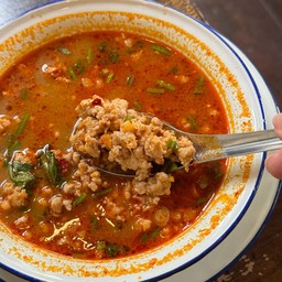 หมูสับต้มยำ