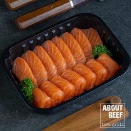 Salmon Sashimi (เนื้อ + ท้อง) 300 กรัม