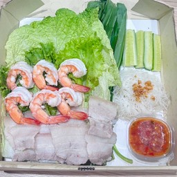 เมี่ยงหมูสามชั้น+กุ้ง