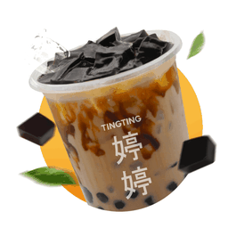 D26-ชานมไข่มุกบราวน์ชูการ์ไข่มุกเฉาก๊วย