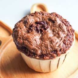 เค้กข้าวโอ๊ต คาเคา ช็อกโกแล็ต พีนัท (นุ่มหนึบ แช่เย็นยิ่งอร่อย)