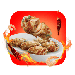 F12-เกี๊ยวหม่าล่าอาม่าดุ (6 ชิ้น)