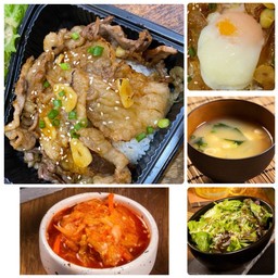 เซตข้าวหน้าเนื้อย่างญี่ปุ่น - ขนาดปกติ Beef Rice Bowl Set - Normal size