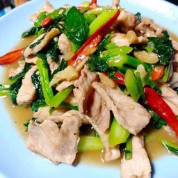 ผัดคะน้า(กับข้าว)