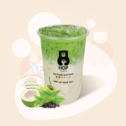 มะพร้าวน้ำหอมนมชาเขียว