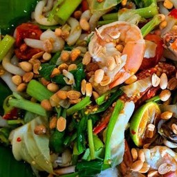 ตำด้องแด้งทะเล(กุ้ง, หมึก)