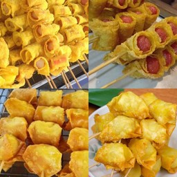 เกี๊ยวห่อเสียบไม้