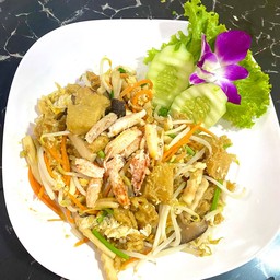 กระเพาะปลาผัดแห้ง เนื้อปู