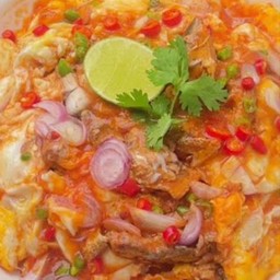 ข้าวไข่ข้นปลากระป๋อง