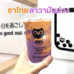 LM : ชาไทยลาวามันม่วง