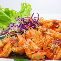 กุ้งทอดซอสมะขาม