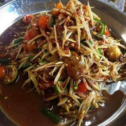ตำลาว ใส่มะกอก