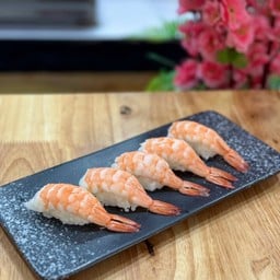 ซูชิกุ้ง 5 คำ  (เลือกซอสในตัวเลือกได้)