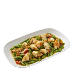 เนื้อปูก้อนผัดพริกเหลือง