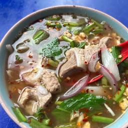 ต้มแซ่บกระดูกอ่อน+เห็ด