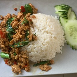 ข้าวกระเพราหมูสับ