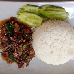 ข้าวกระเพราเนืัอ