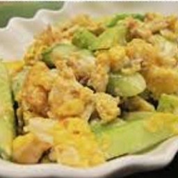 แตงล้านผัดไข่มังสวิรัติ