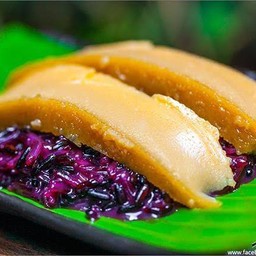 ข้าวเหนียวมูนดำ สังขยา