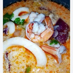 ต้มยำกุ้งหมึก น้ำข้น