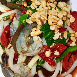 ตำด้องแด้งกุ้งสด