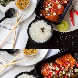 แซลมอนคู่กุ้งสุดคุ้ม ประหยัดกว่า 50 บาท