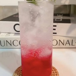 น้ำแดงโซดา แก้ว 22 ออน