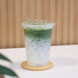 มัทฉะลาเต้เย็น (เจ)