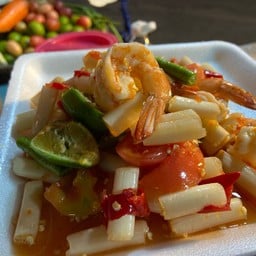 ตำไหลบัวกุ้งสุก