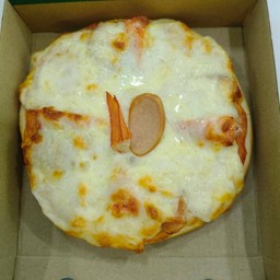 พิซซ่าหน้าปูอัดไส้กรอก ( S )