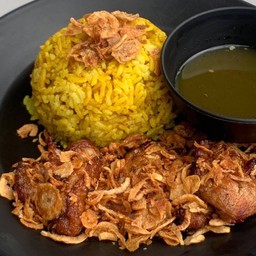 [ข้าวหมกไก่ย่างบังฟารุก] ข้าวหมกไก่ทอด (ฮาลาล)
