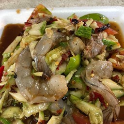 ตำแตงกุ้งสดปลาร้า