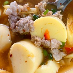 เต้าหู้ไข่ต้มยำหมูสับ งึ้ยยย อาย่อย กับข้าว