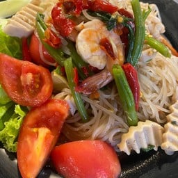 ตำเส้นเล็กกุ้งสด