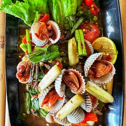 ตำไหลบัวหอยแครง